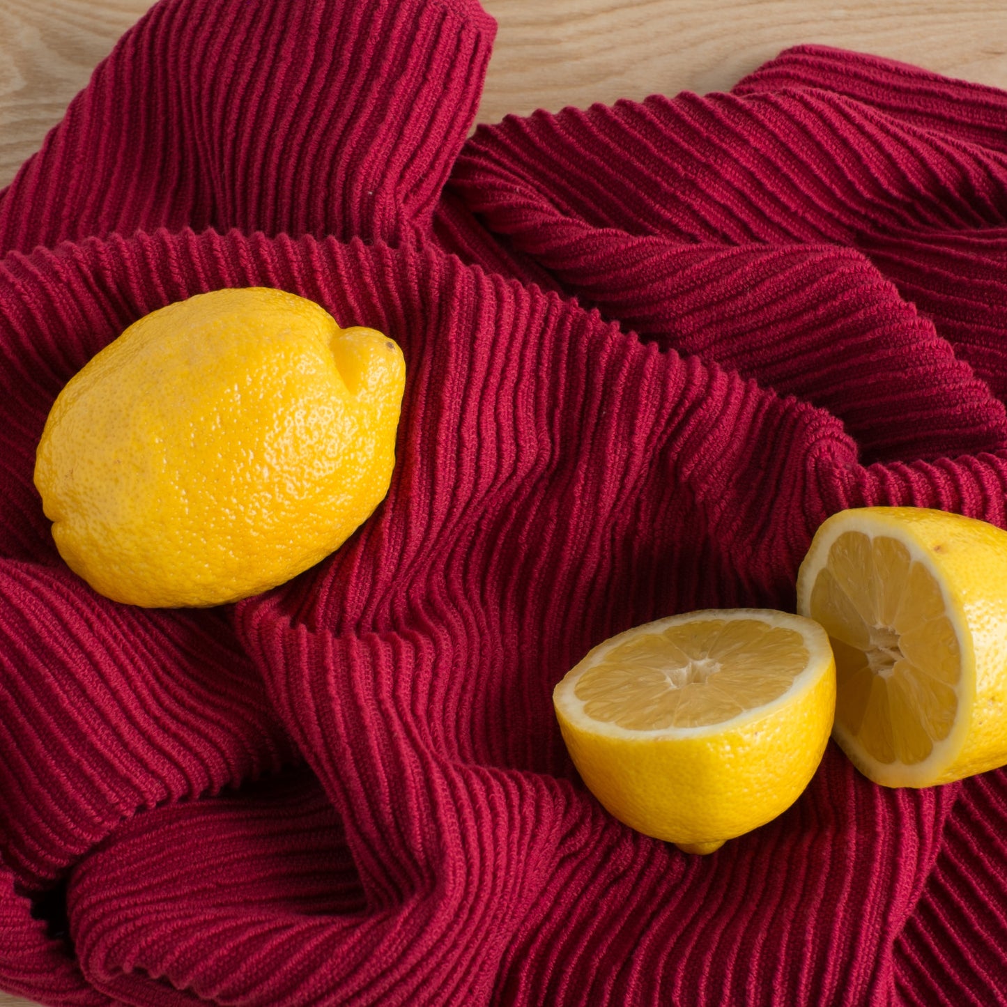 Kitchen Towel Ripple - Carmine