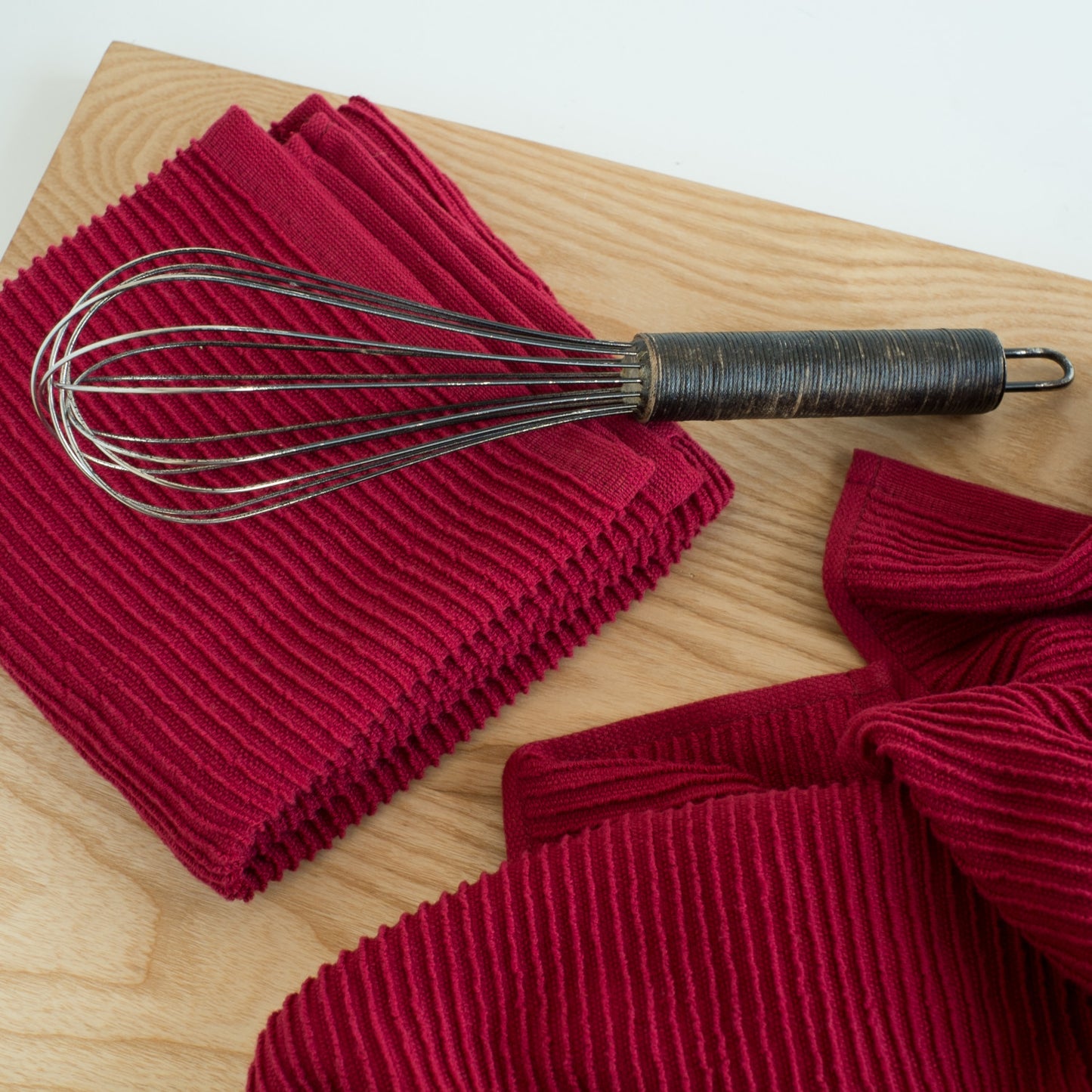 Kitchen Towel Ripple - Carmine