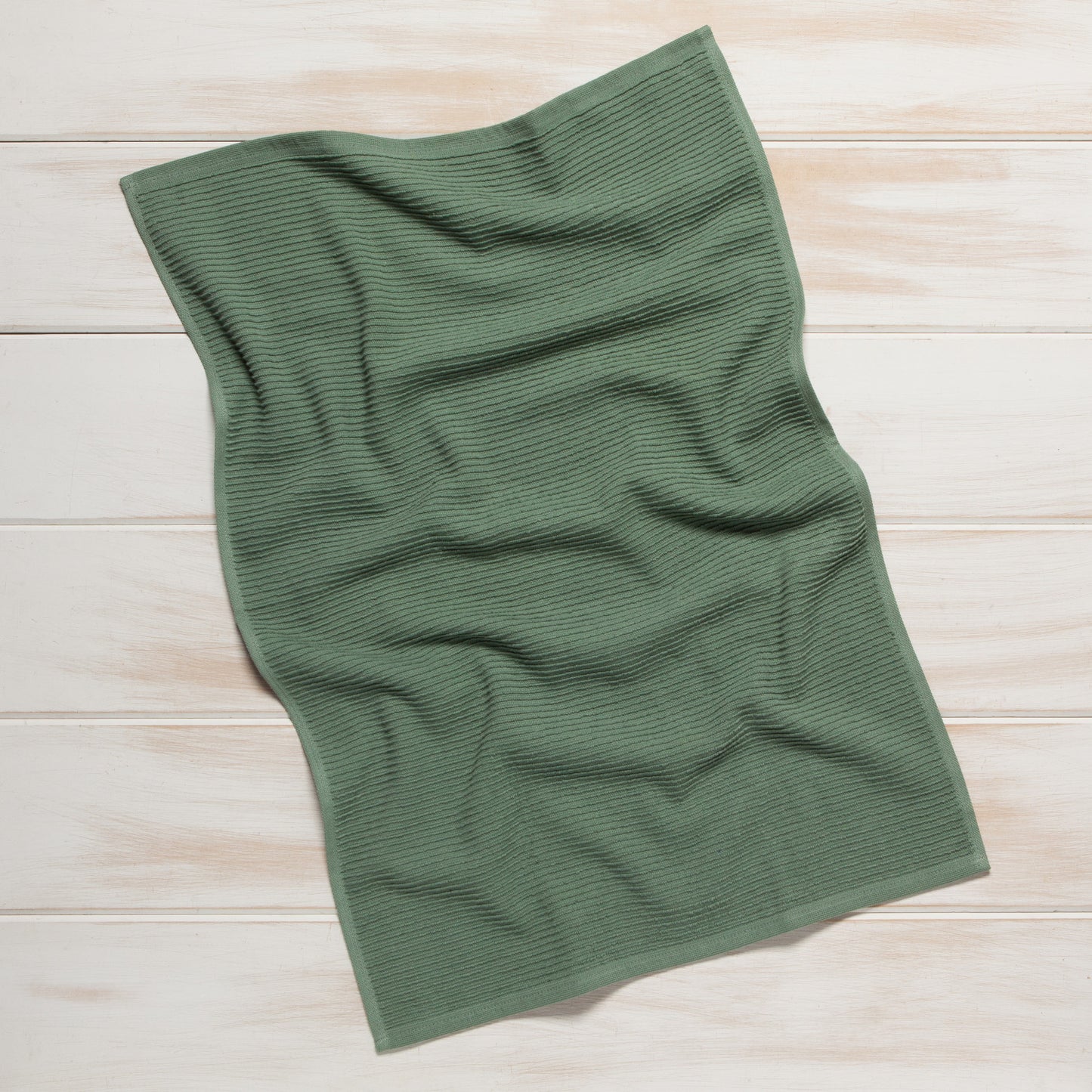 Kitchen Towel Ripple - Elm Green