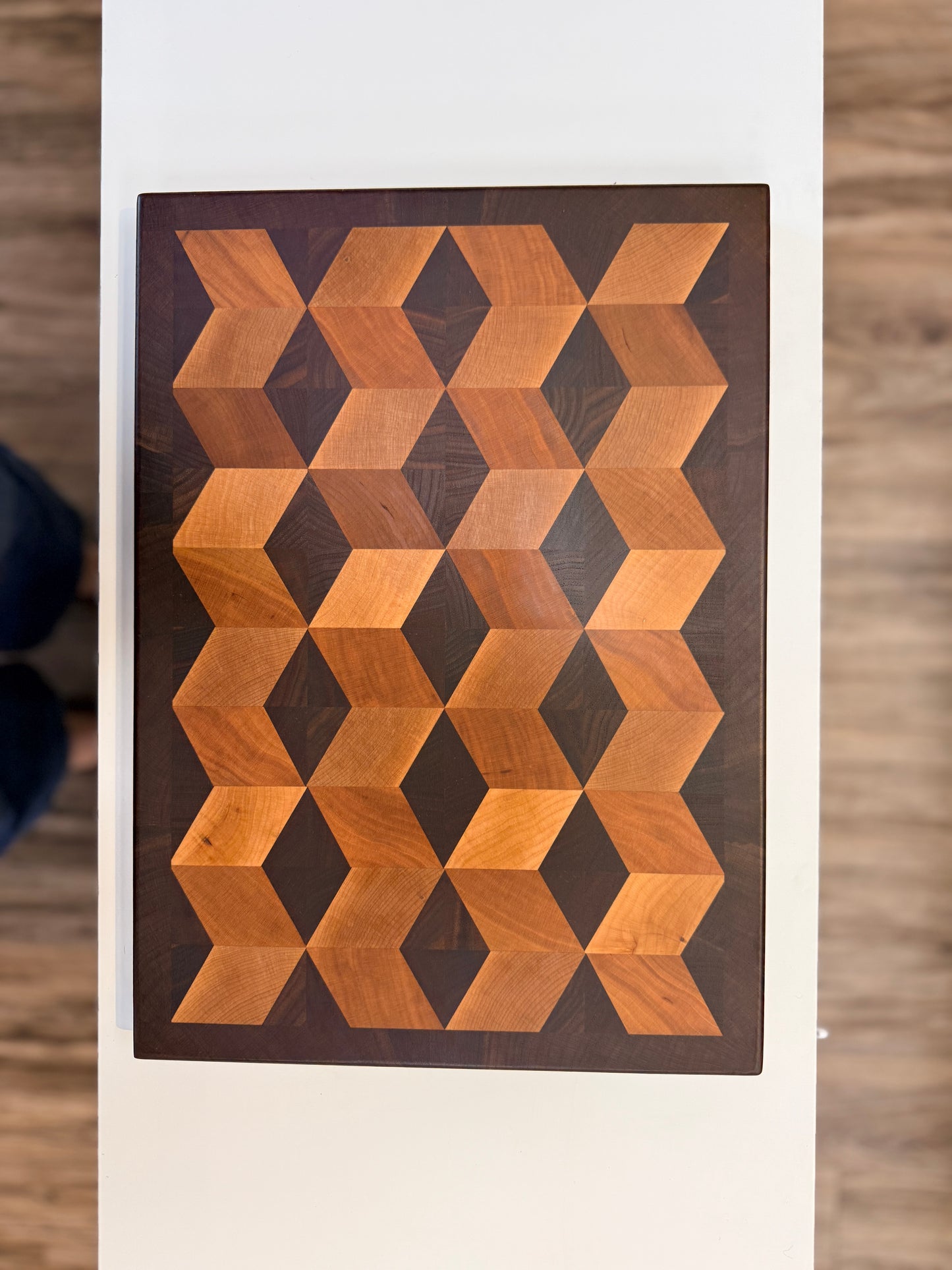 Walnut Cubist End Grain Cutting Board C *Made in Nanaimo*