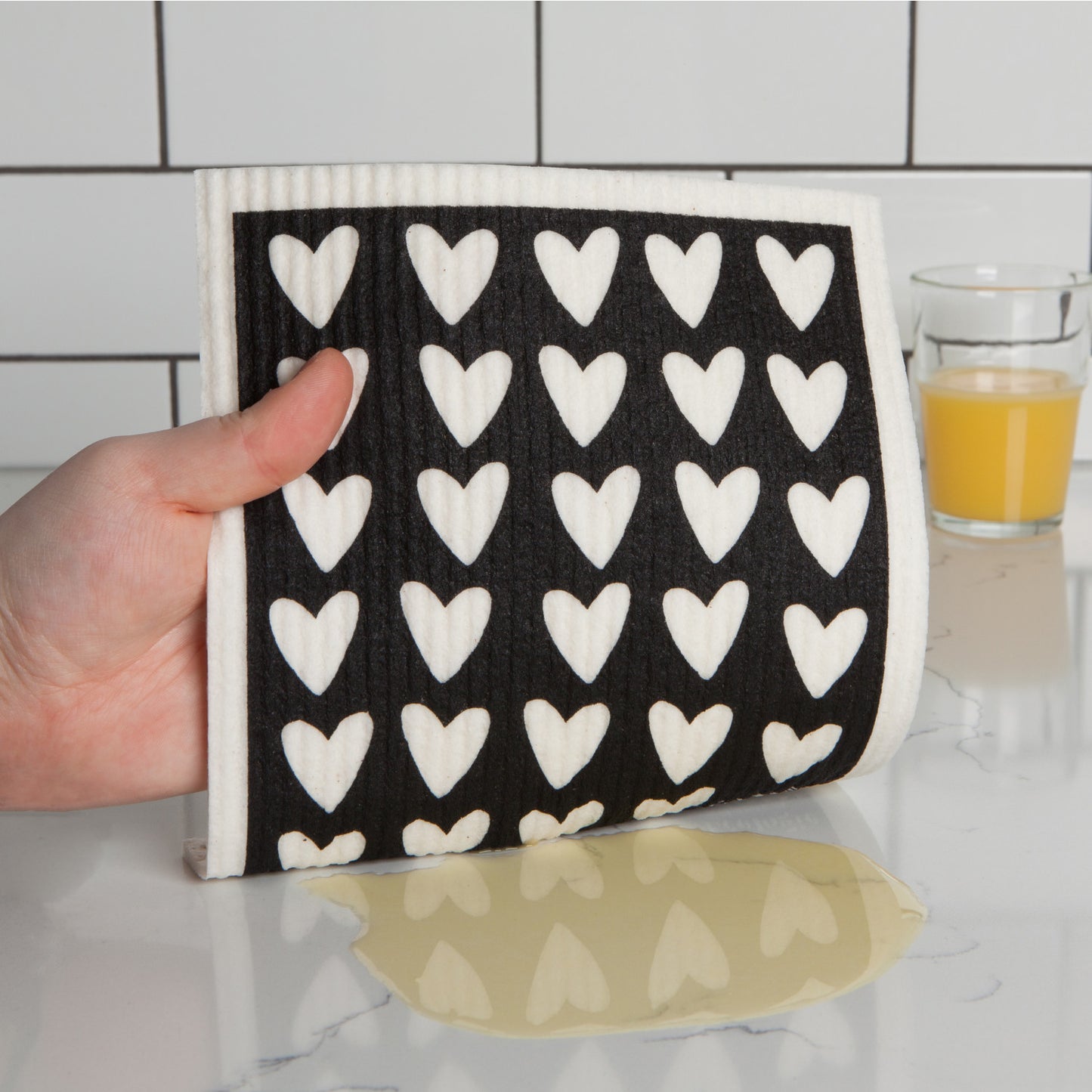 Swedish Dishcloth - Hearts