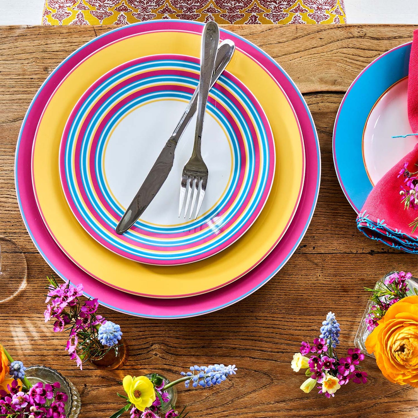 Portmeirion Kit Kemp Calypso Platter 13" - Pink (40% off at checkout)
