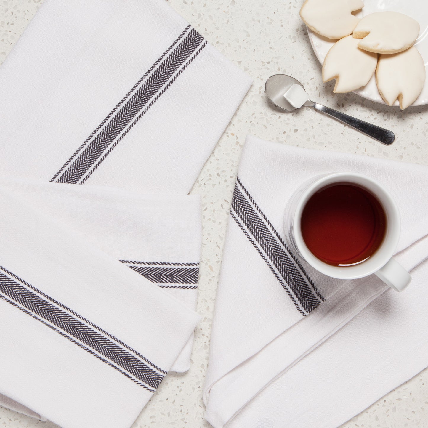 Brooklyn Stripe Tea Towel Set/4