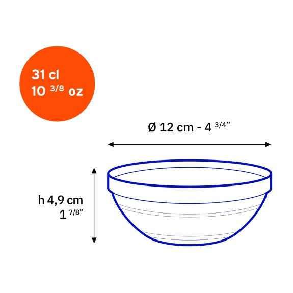 12cm Lys Stackable Bowl each