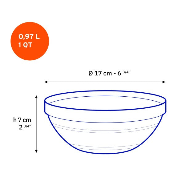 17cm Lys Stackable Bowl each