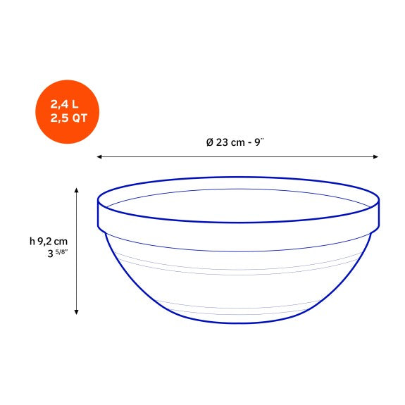 23cm Lys Stackable Bowl each