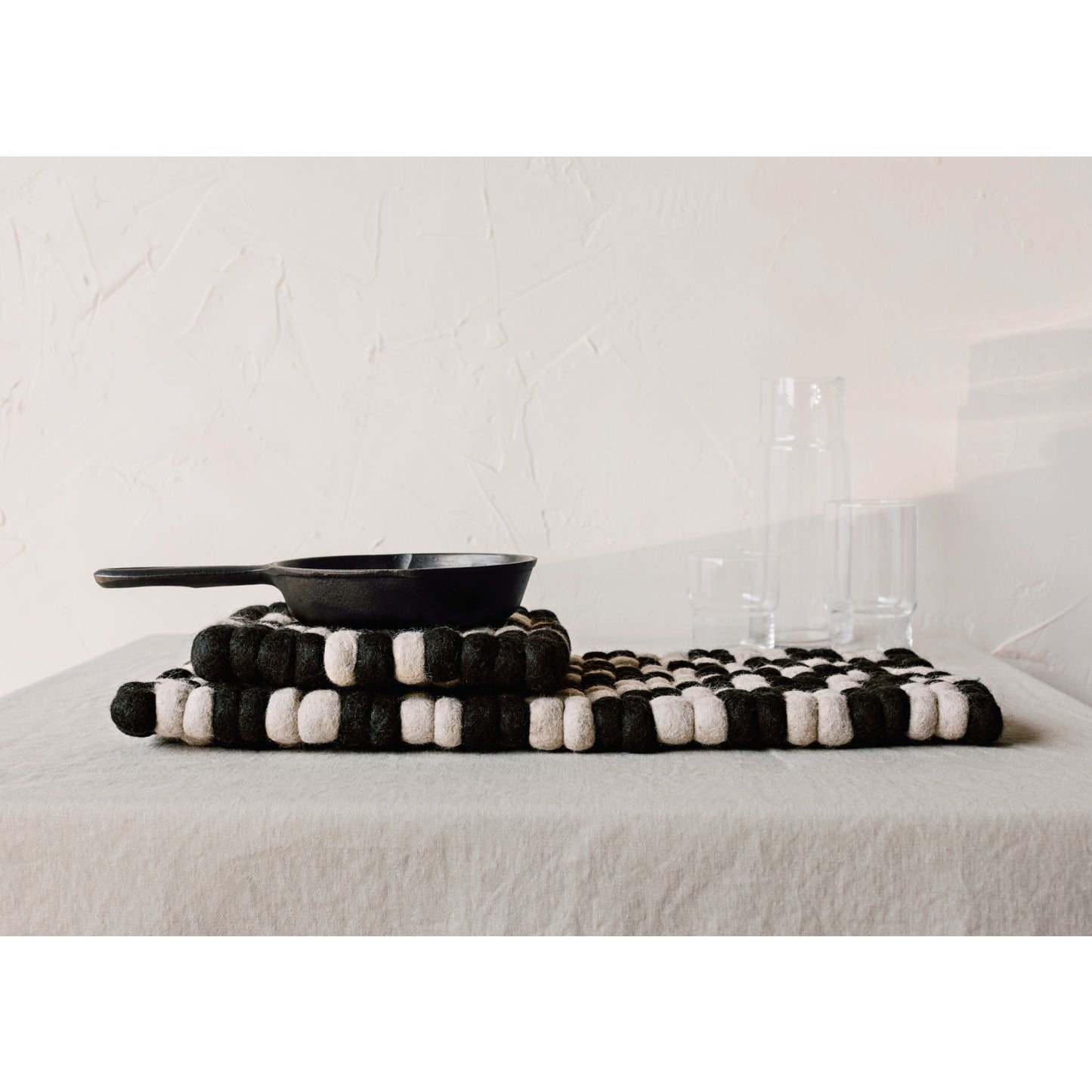 Trivet - Ember Wool Felt Ball
