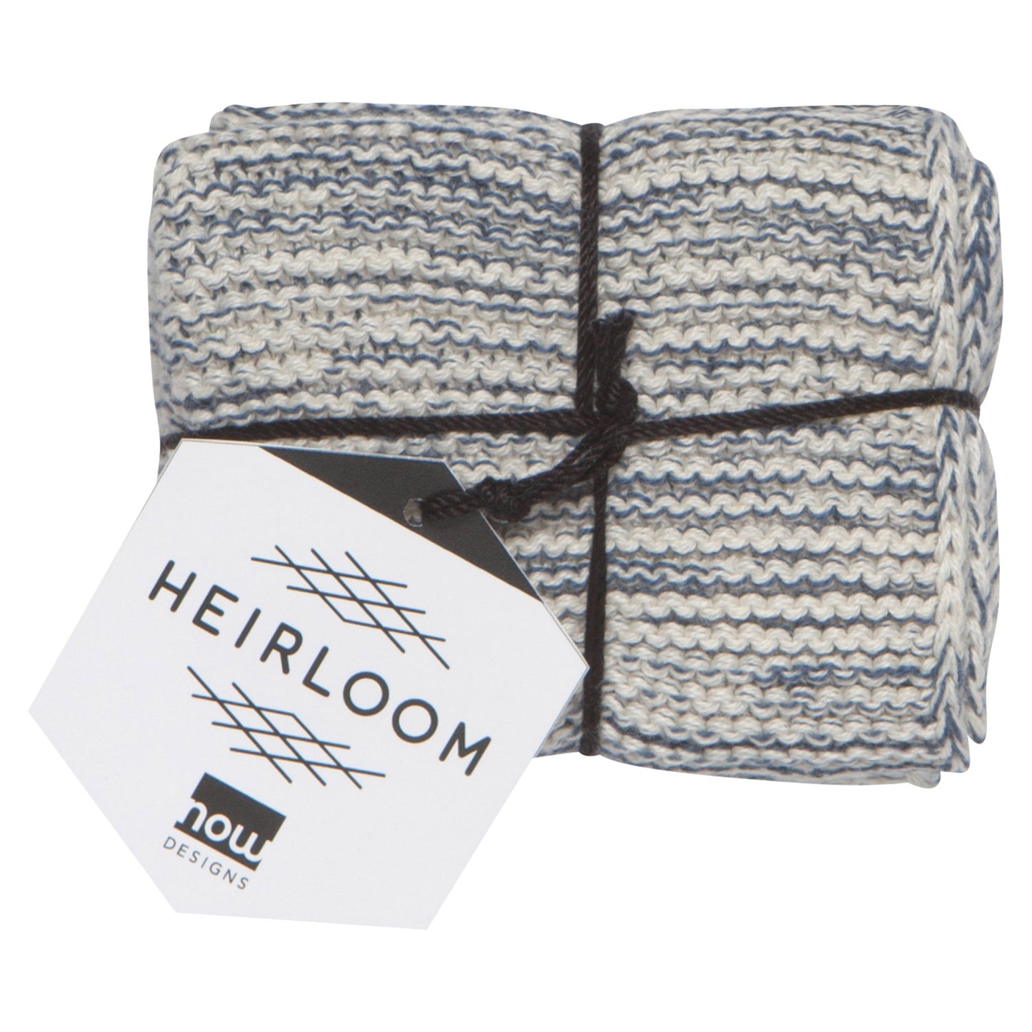 Knit Dishcloths Set/2 - Midnight
