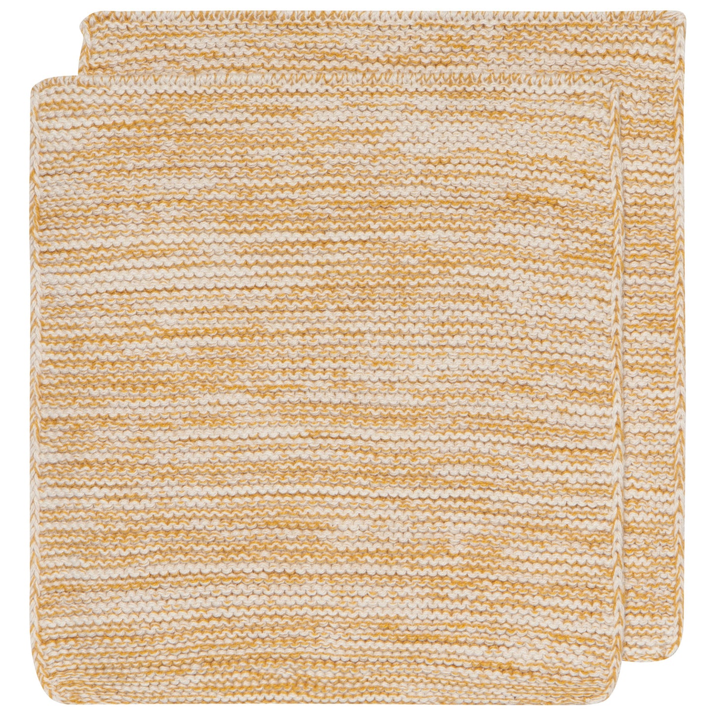 Knit Dishcloths Set/2 - Ochre