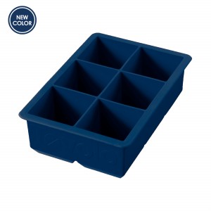 King Cube Silicone Ice Tray - Deep Indigo