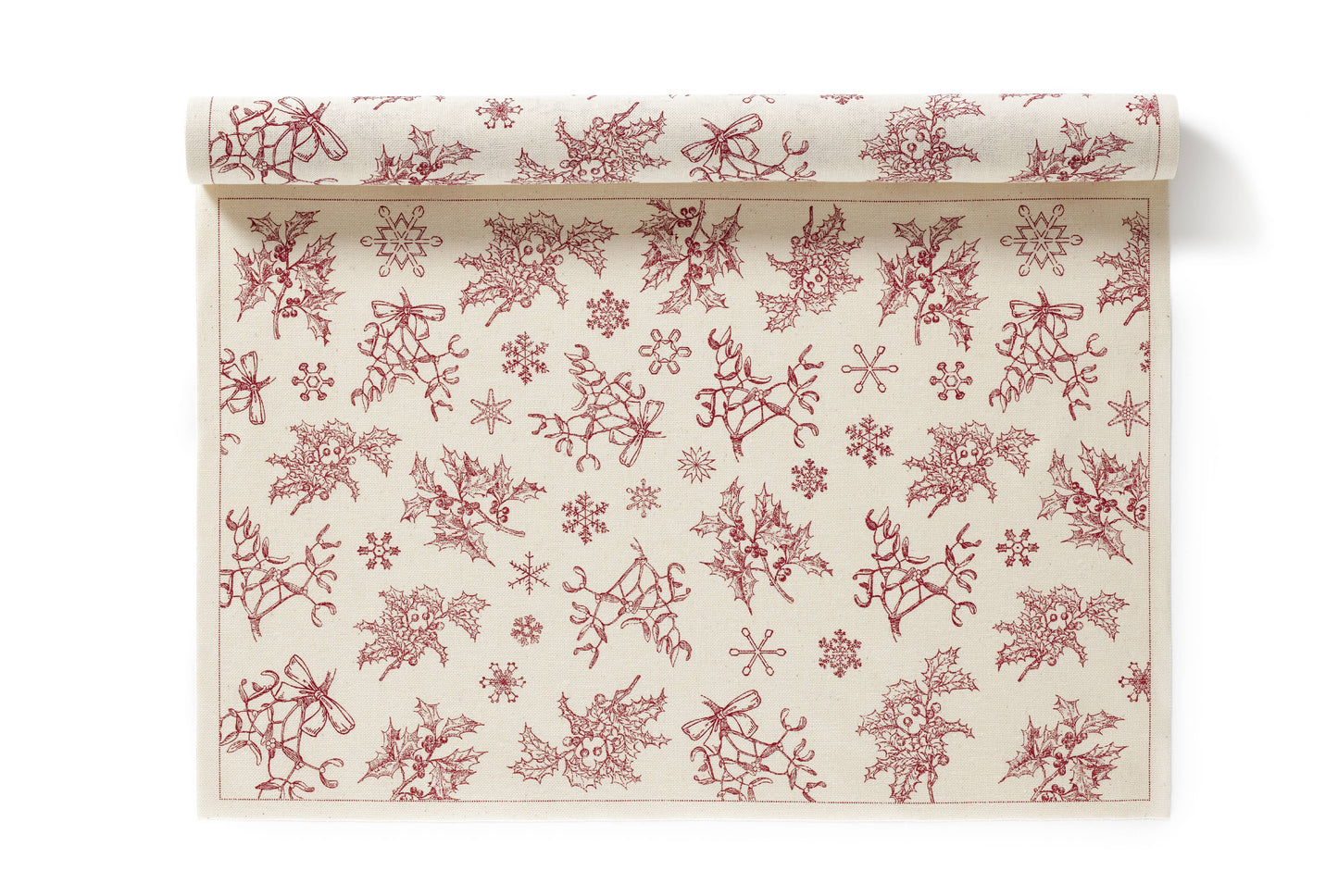 MY DRAP Recycled Placemats 6 Per Roll, Classic Xmas: 100% Recycled Cotton