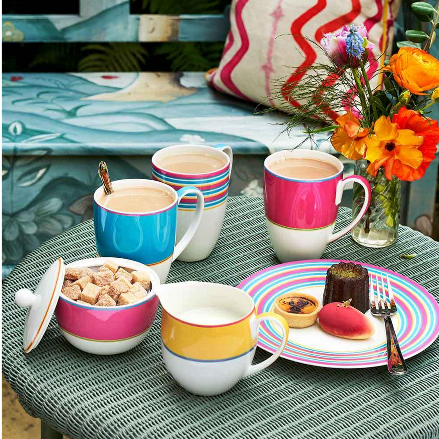 Portmeirion Kit Kemp Calypso Mug 17oz - Pink (40% off at checkout)