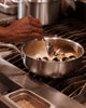 Made In 5 Qt Stainless Steel Saucier with Antique Brass Handle