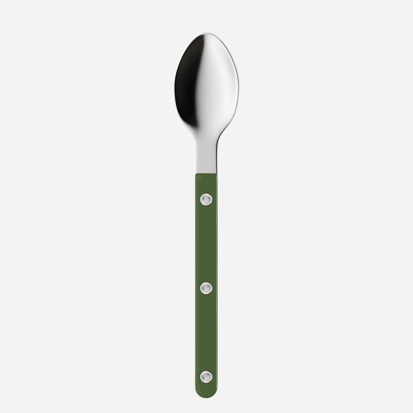Sabre Bistrot Solid Shiny Espresso Spoon - Green