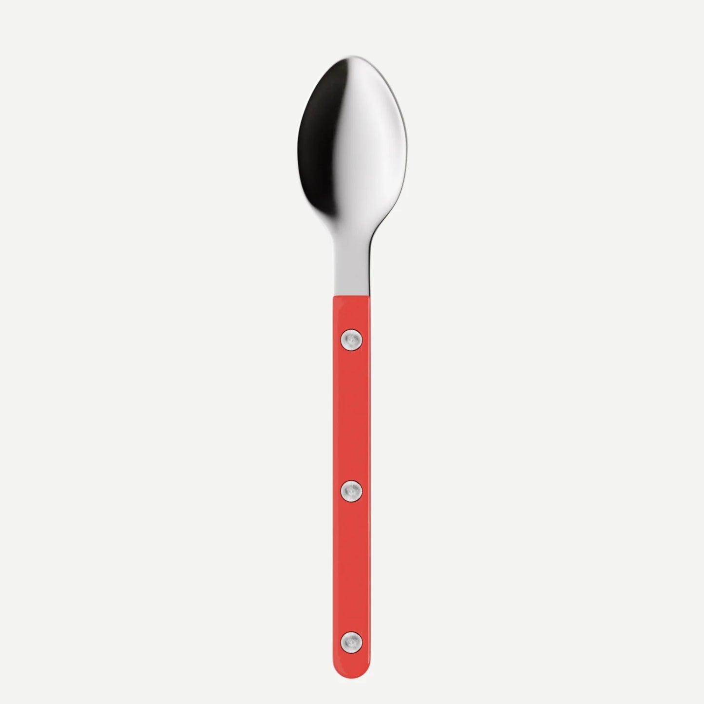 Sabre Bistrot Solid Shiny Espresso Spoon - Red