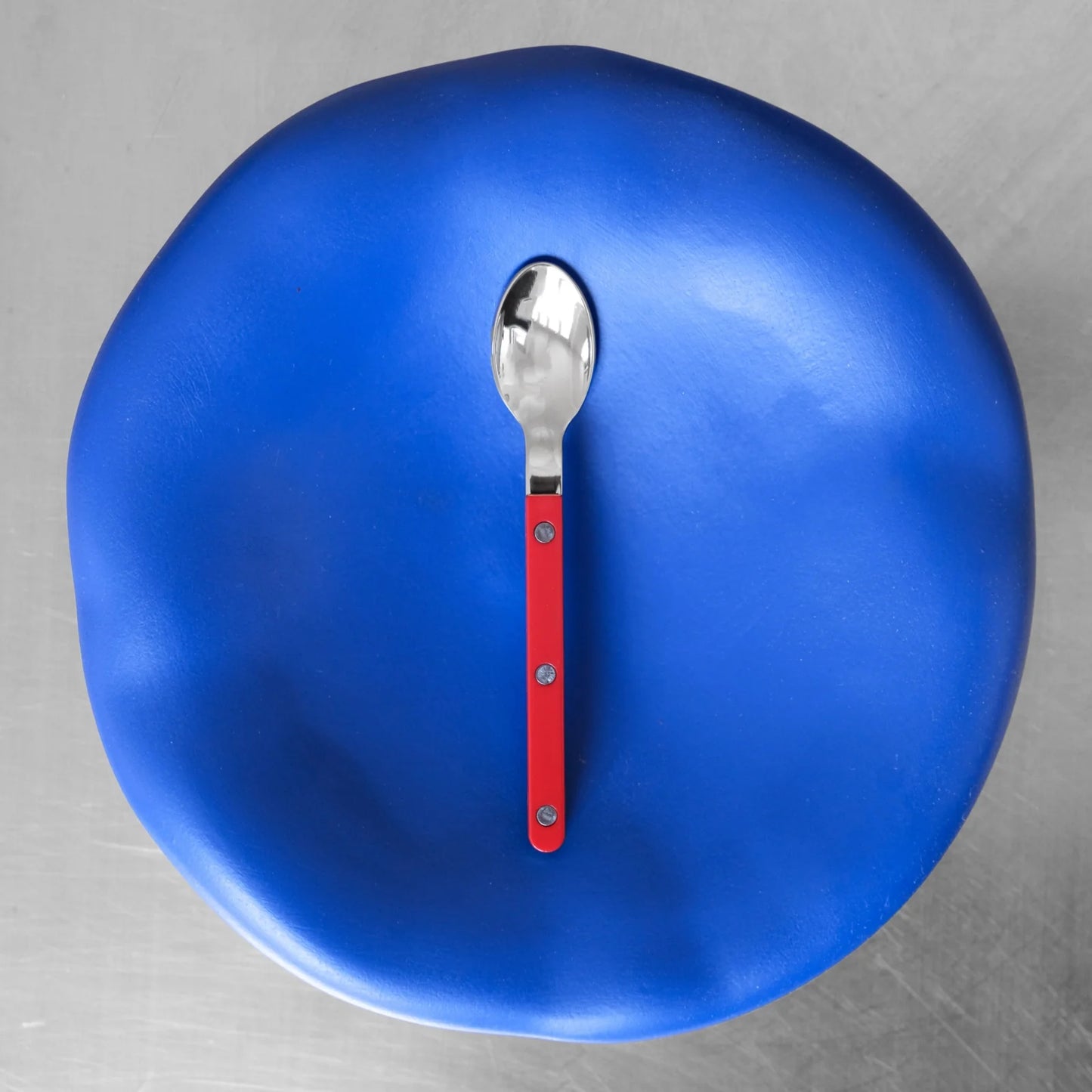 Sabre Bistrot Solid Shiny Espresso Spoon - Red