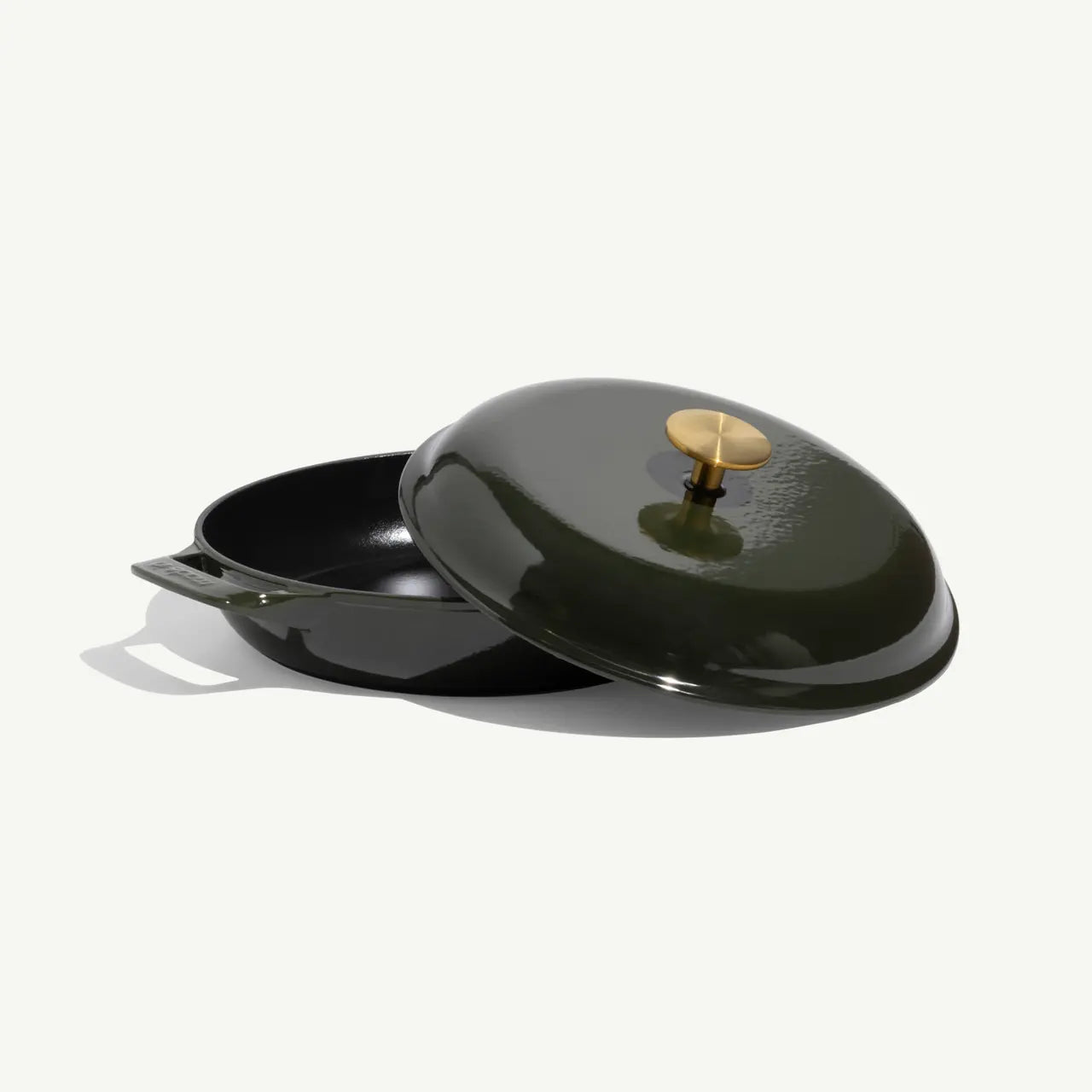 Made In 3.5 Qt Enameled Cast Iron Braiser - Willow Green