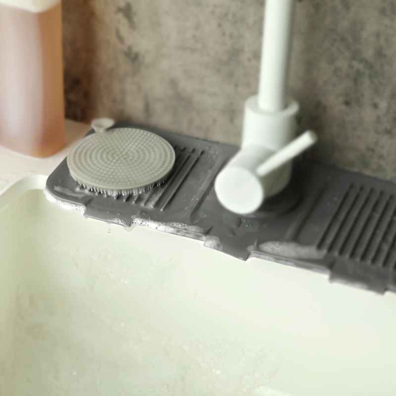 Silicone Faucet Splash Guard - Grey