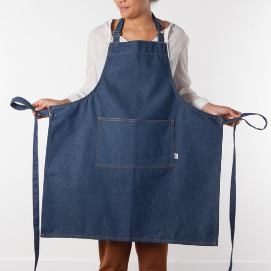 Apron - Chef - Stone Wash Denim