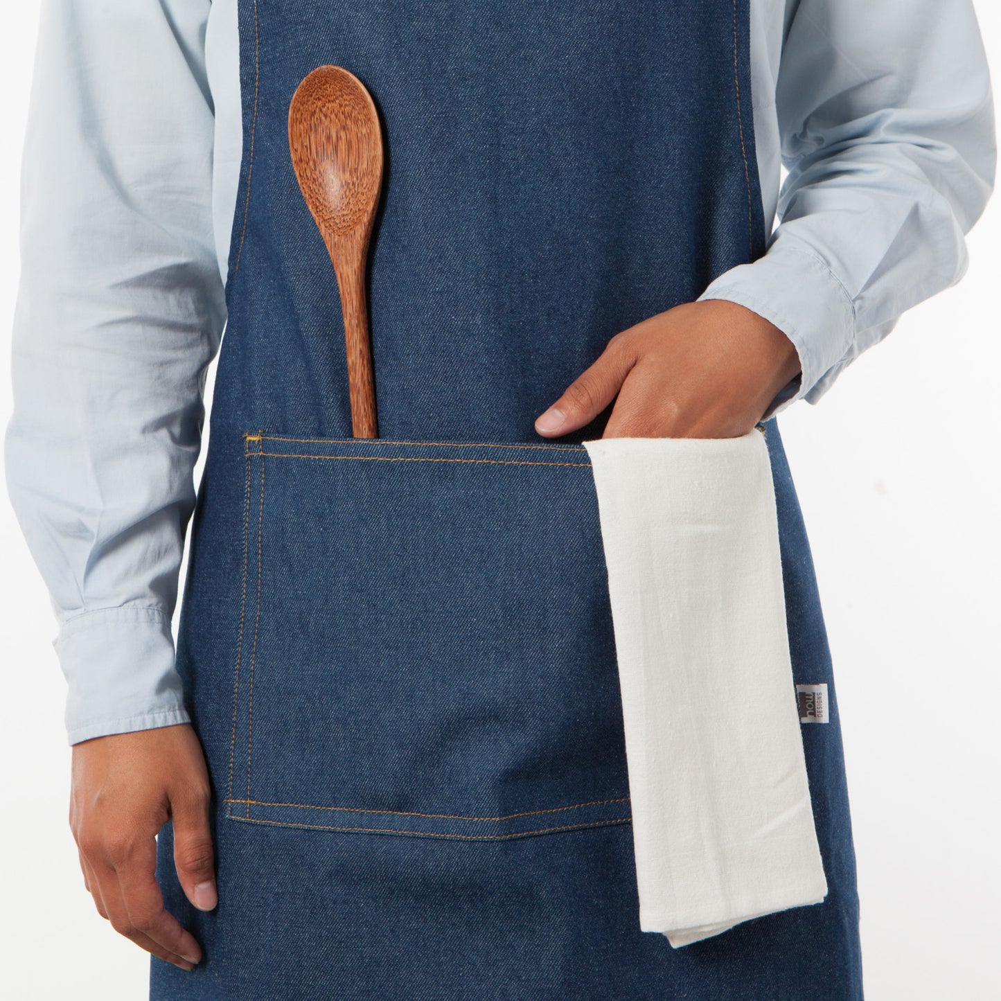 Apron - Chef - Stone Wash Denim