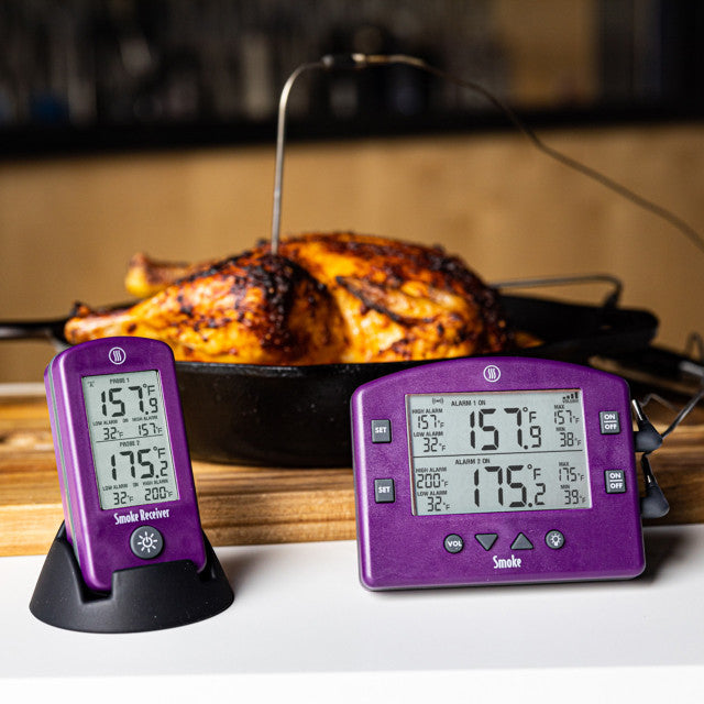 Thermoworks Smoke Remote BBQ Alarm Thermometer Blue