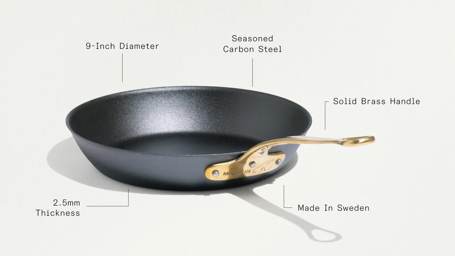 Made In 11" Tom Colicchio Seasoned Carbon Steel Frying Pan