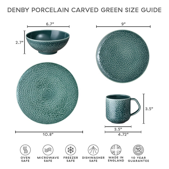 Greenhouse Carved Green Dinner Plate (40% off at checkout)