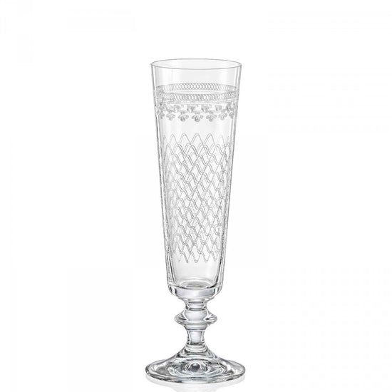 Bella Karolinka Champagne Flute 7.2oz / 200ml Bohemia Crystal