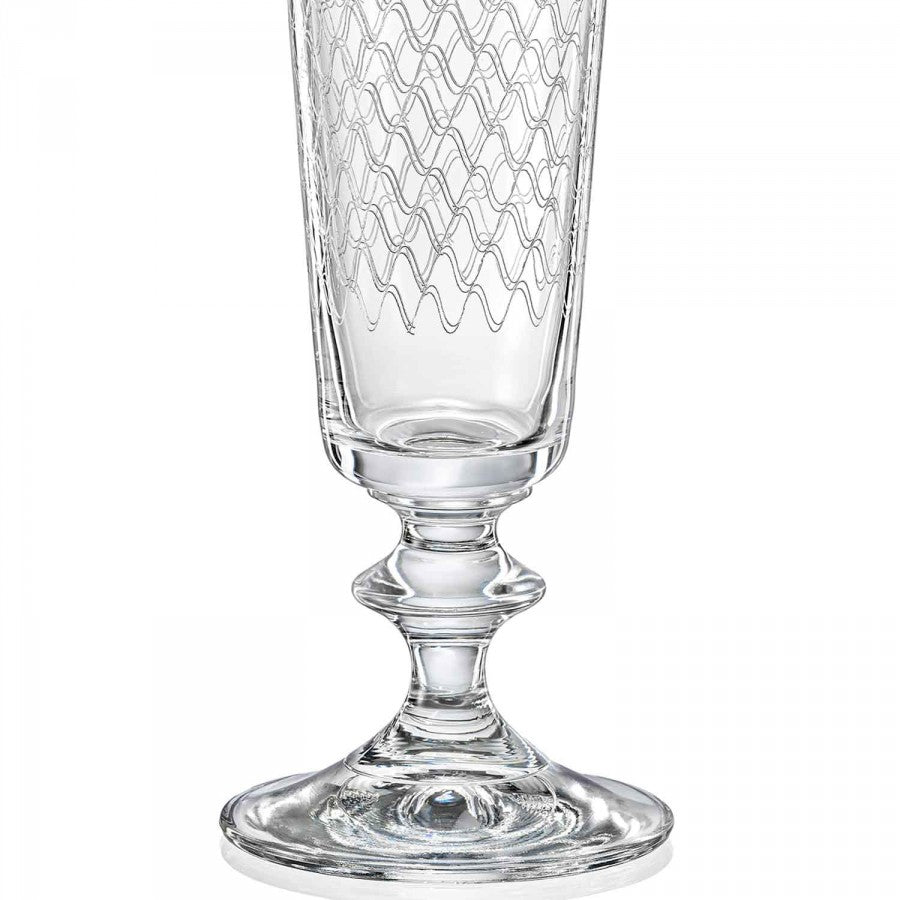 Bella Karolinka Champagne Flute 7.2oz / 200ml Bohemia Crystal