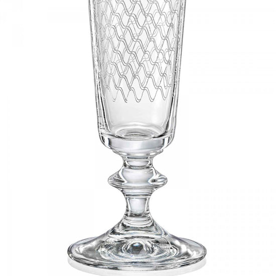 Bella Karolinka Champagne Flute 7.2oz / 200ml Bohemia Crystal