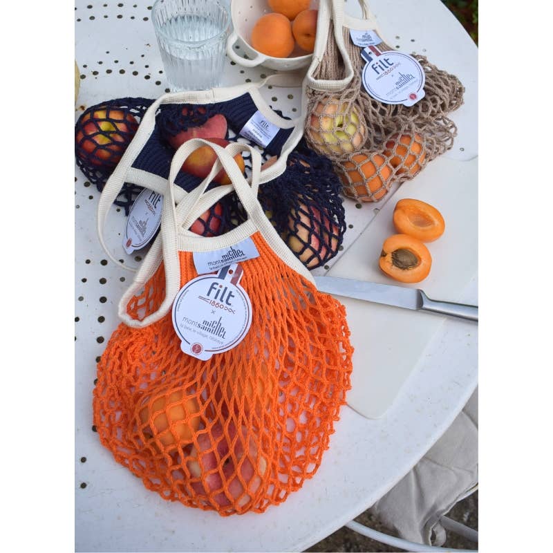 Net Shopping Bag orange LE MONT ST MICHEL X FILT1860 small