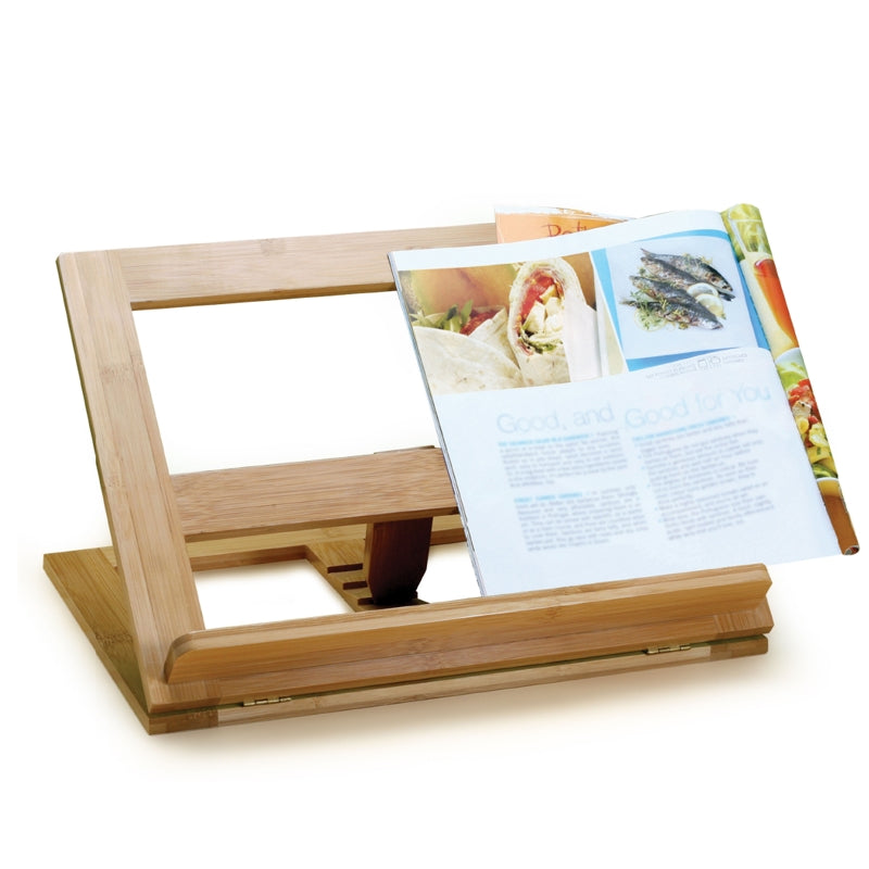 Natural Living Bamboo Cookbook Stand