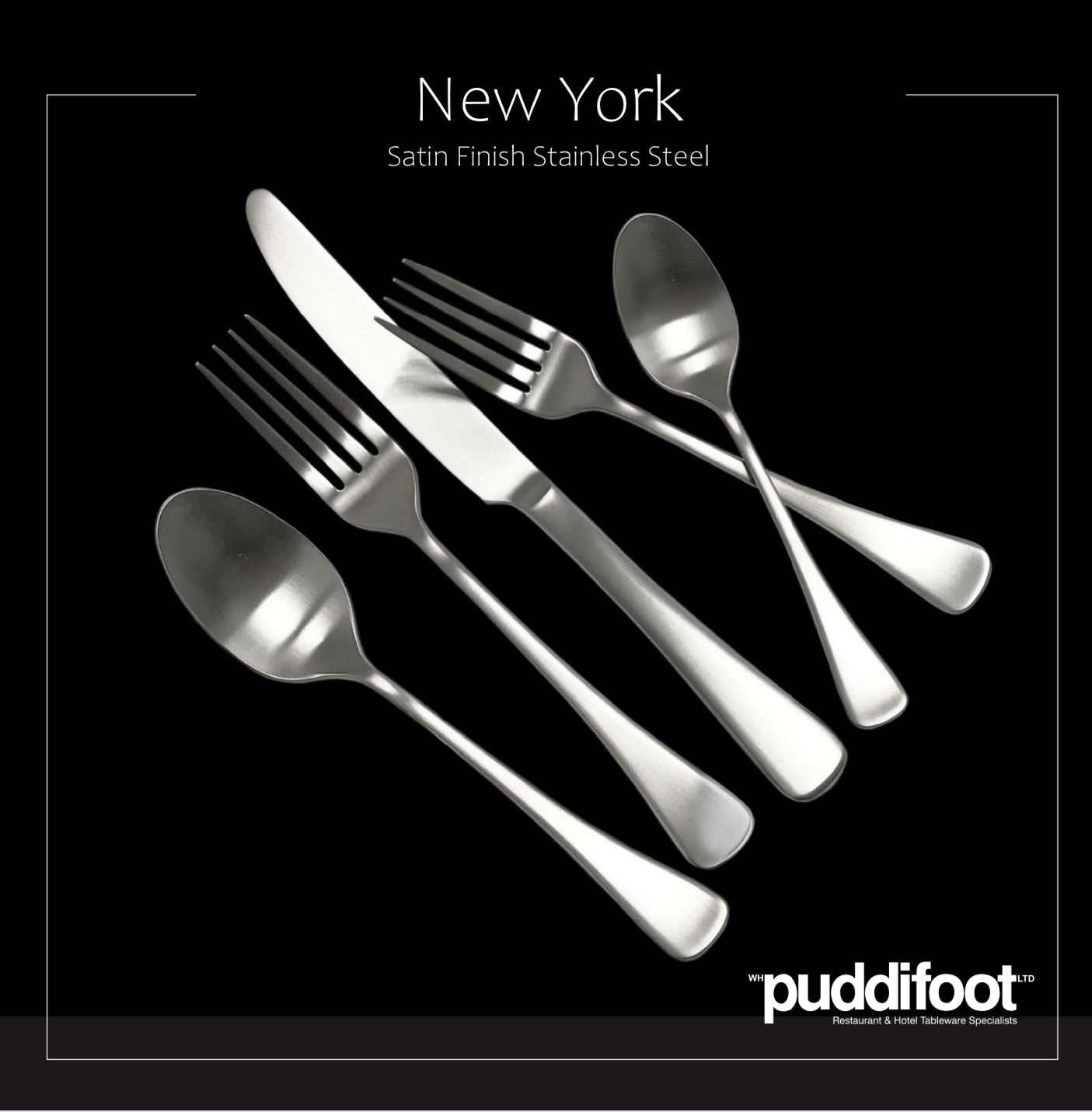 Puddifoot New York 5-Piece Place Setting - Satin Finish
