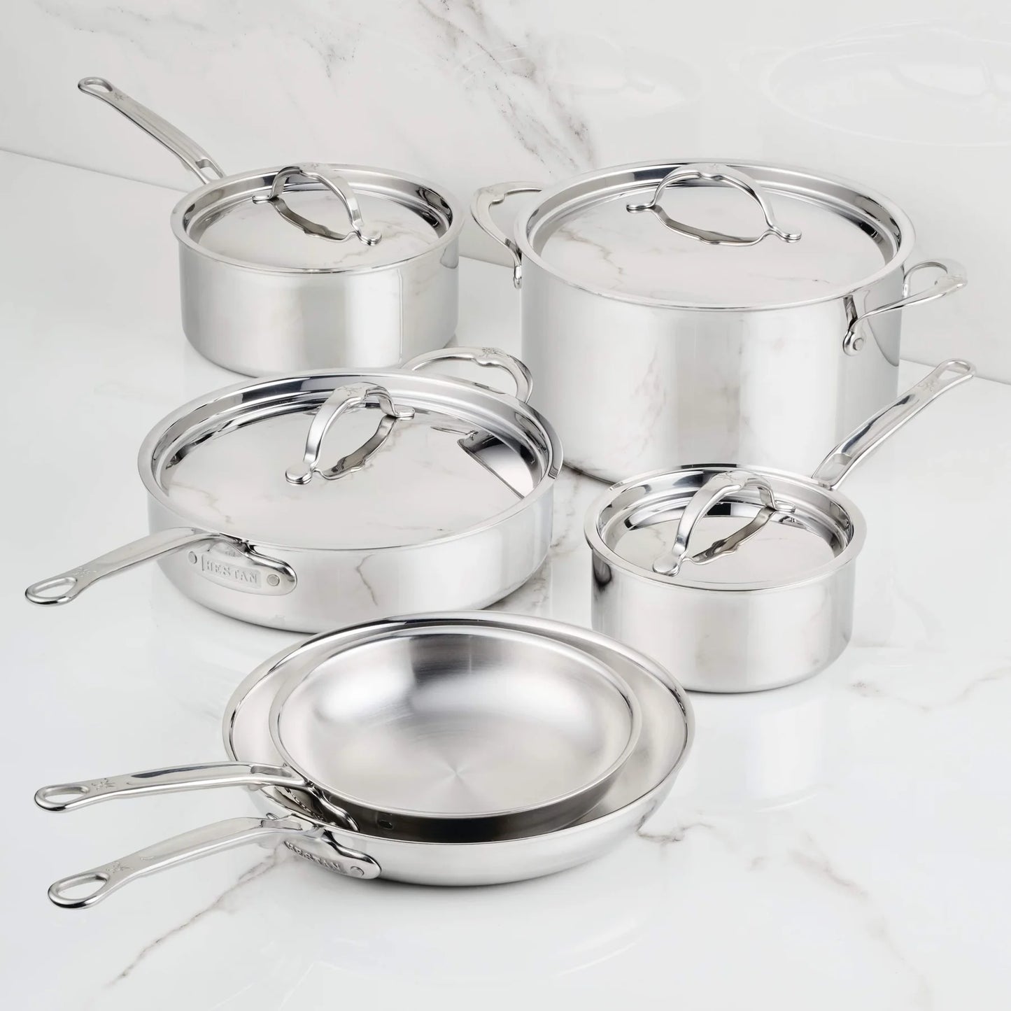 Hestan ProBond® Luxe 10Pc Professional Clad Stainless Steel Cookware Set