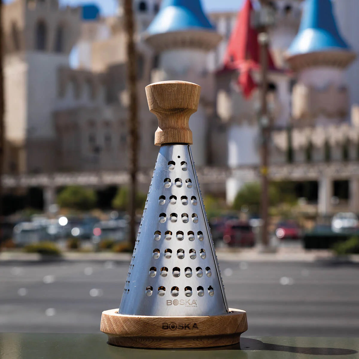 Boska Oslo+ Table Grater with Wood Handle