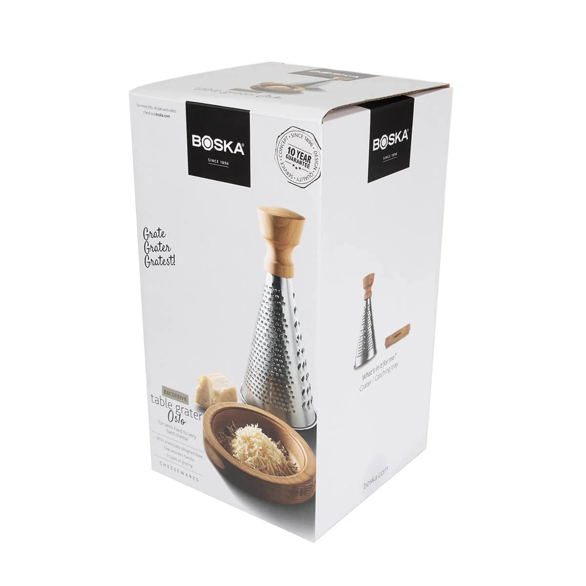 Boska Oslo+ Table Grater with Wood Handle