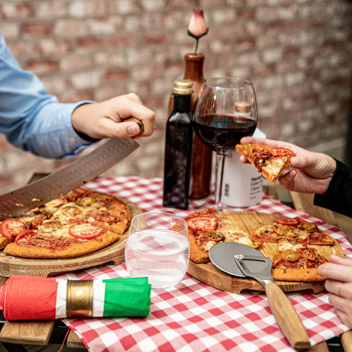 Boska Oslo+ Pizza Wheel with Wood Handle