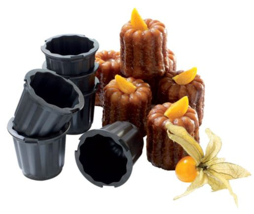 Aluminum Non-Stick Cannele Mold 55mm set of 6