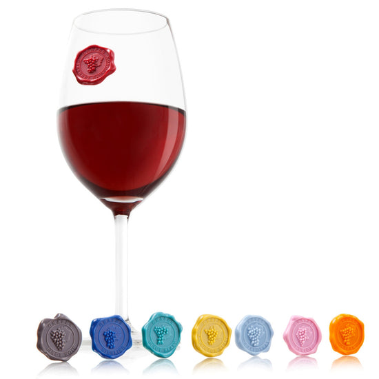 Vacu Vin Classic Grapes Glass Markers - set/8