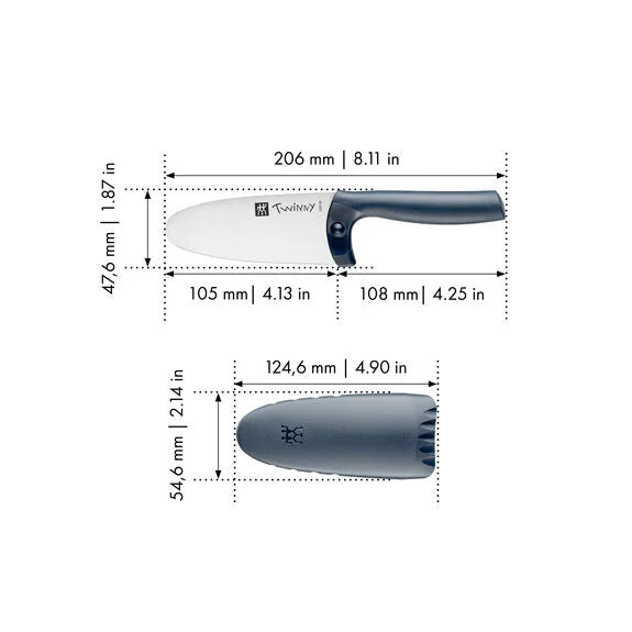 Zwilling Twinny 4" Kids Knife - Blue