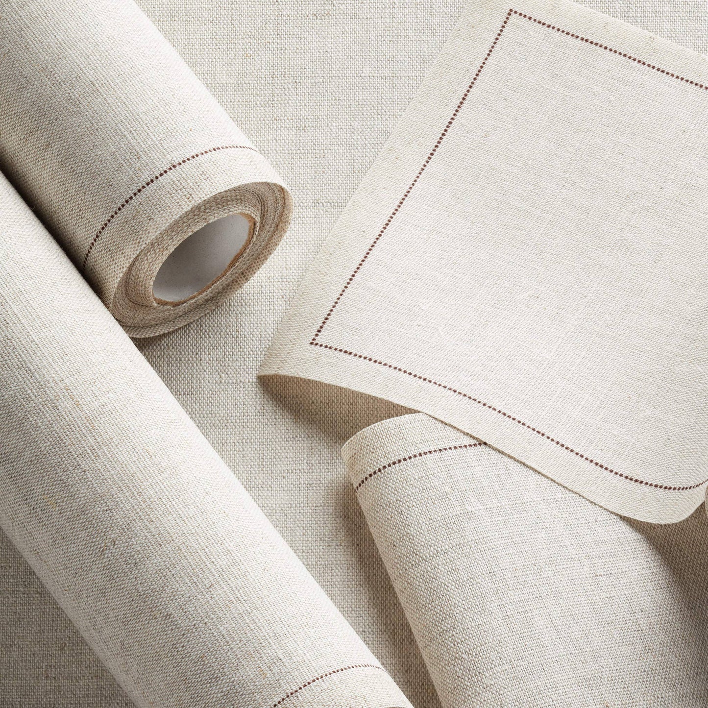 Natural Linen Luncheon Napkins 20 Units