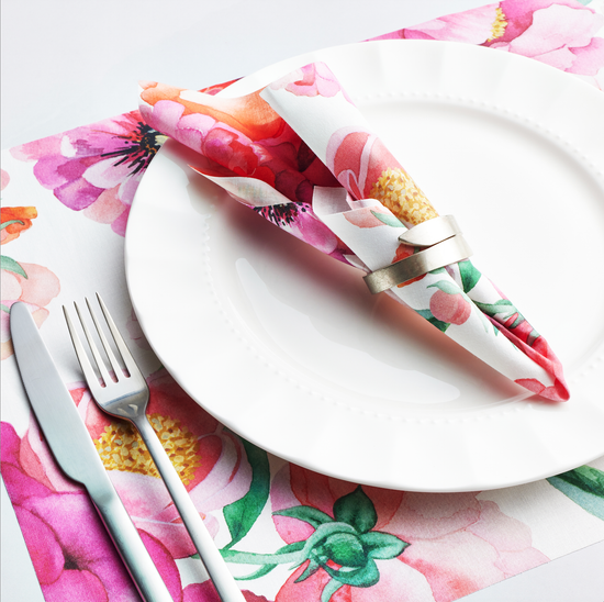 CECI New York X MY DRAP Blossom Sara Cotton Cocktail Napkins