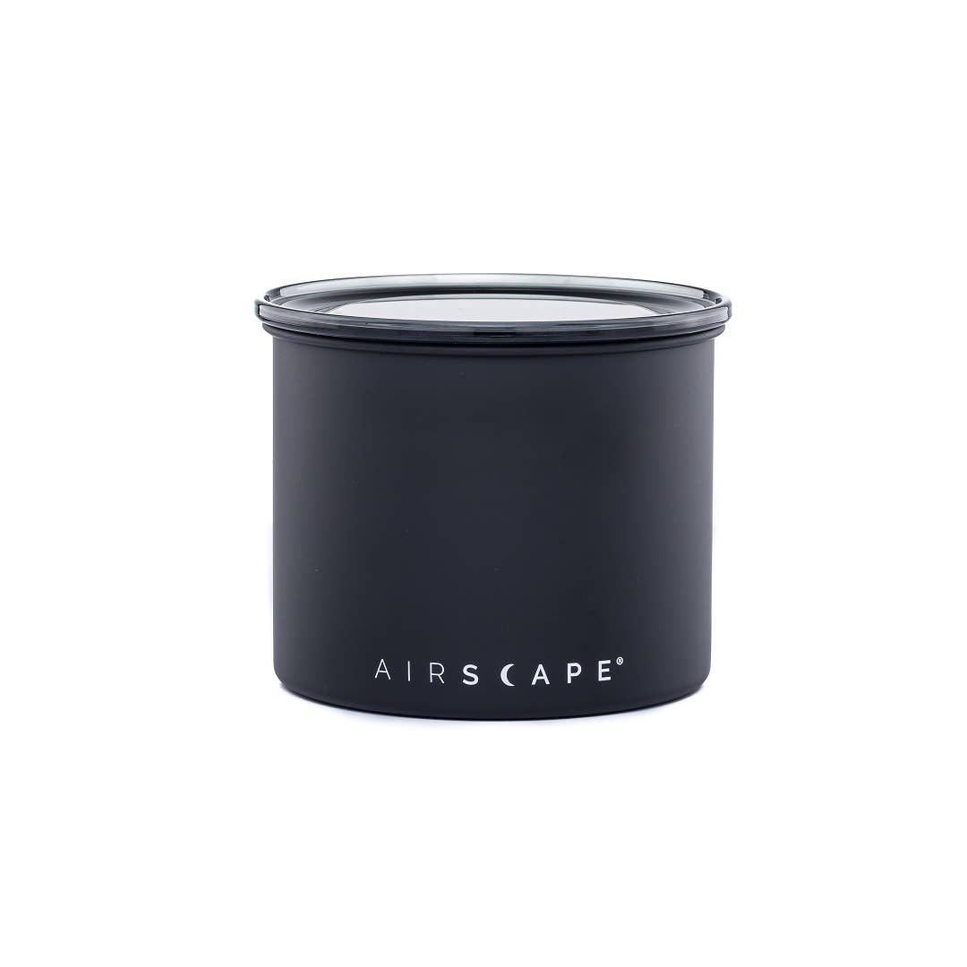 Airscape 250g Classic Stainless Steel Canister: Charcoal - Matte Black