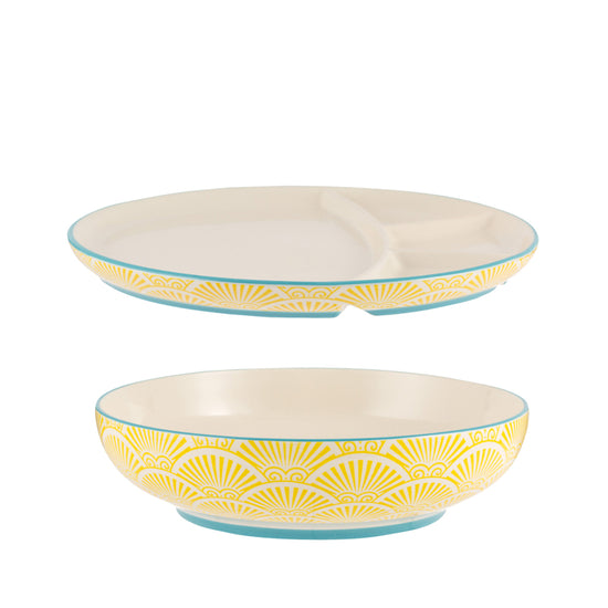WORLD FOODS Bowl & Divided Plate Set (40% off at checkout)