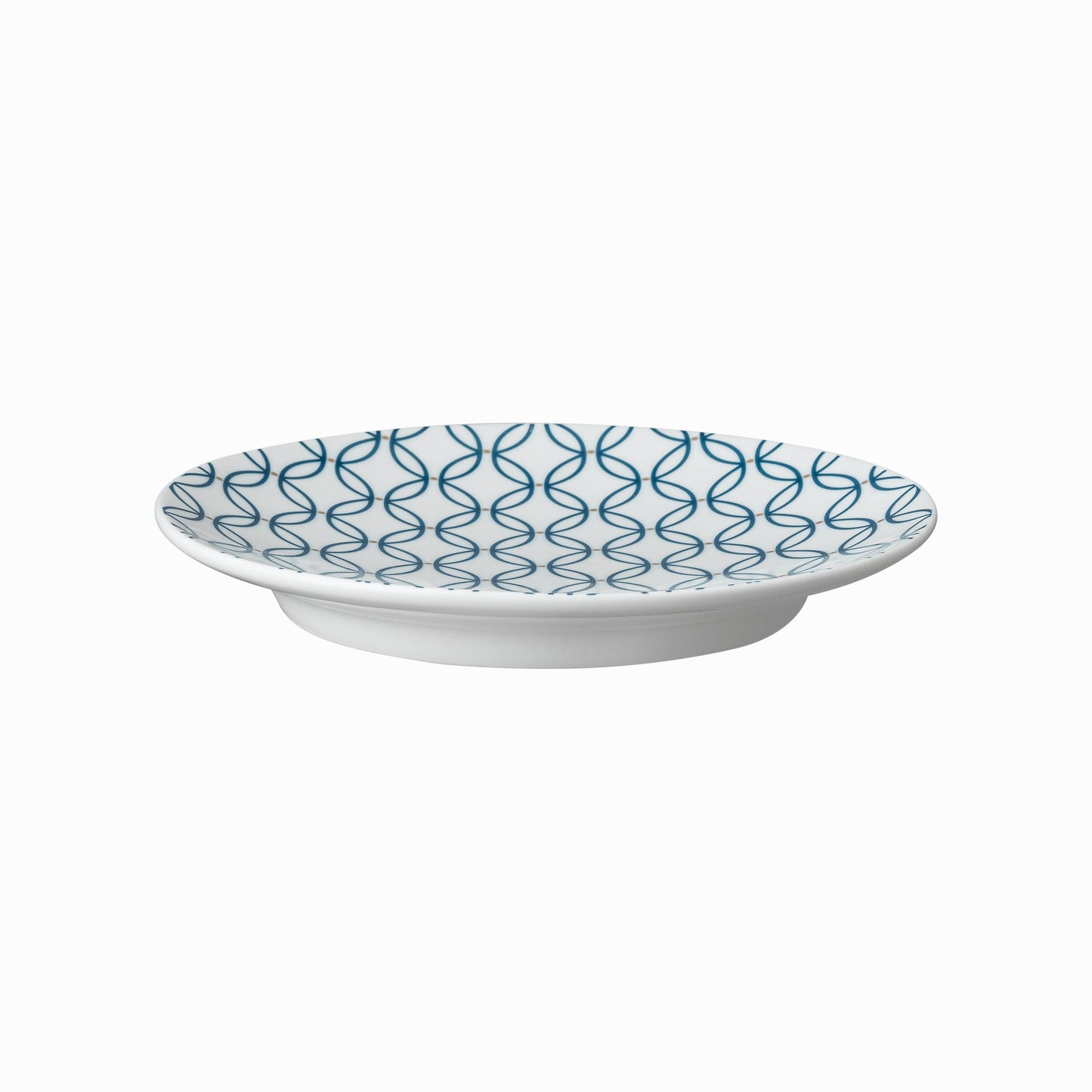 Modern Deco Appetizer Plate Blue Accent (40% off at checkout)