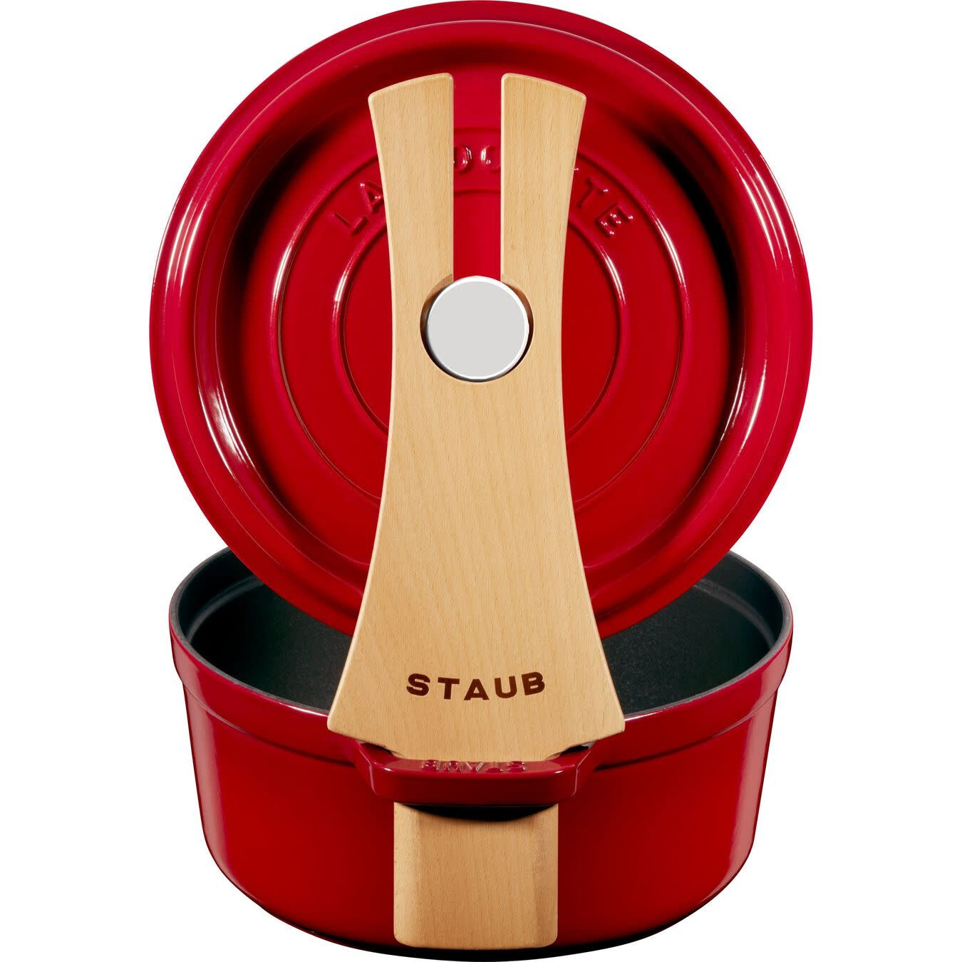 Staub Wooden Lid Holder Maison Cookware + Bakeware