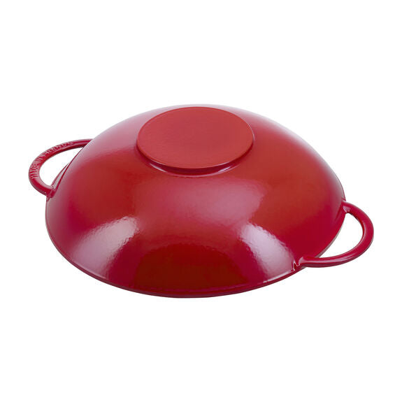 Staub Wok 14.5"/37cm Cherry 6qt