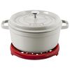 Staub Cherry Red Lily Trivet 9"/23cm