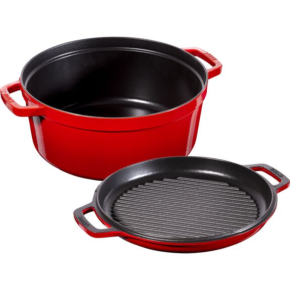 Staub Braise & Grill Cherry Red 6.7L
