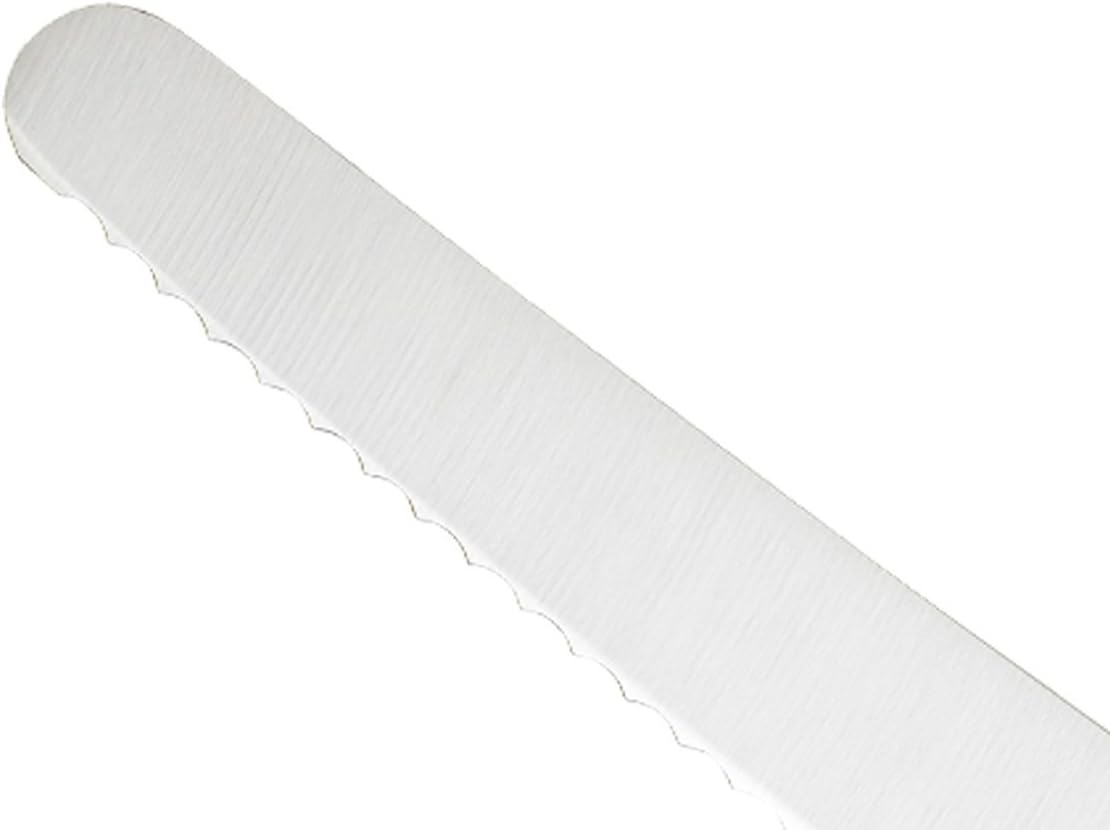 Mercer Millennia Black Handle 10" Wide Wavy Edge Bread Knife